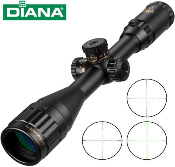 Mira óptica tática 416x44 ST, verde, vermelho, iluminado, riflescope, caça, rifle, sniper, airsoft, air guns2936680