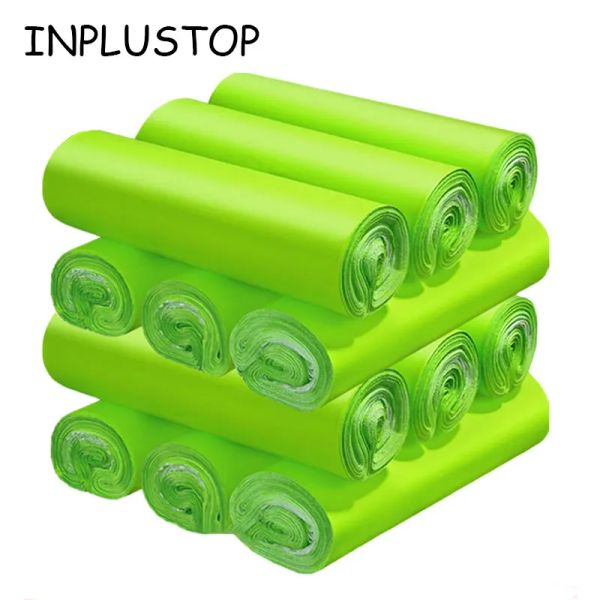 Mailers Inplustop Green Color Poly Mailing Bag 50pcs/Lose Hüllkurve Verdickte Logistik Kleidung Versandtaschen Express Courier Paketpakete