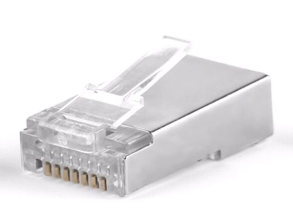 RJ45 CAT6 CAT6A CONEXTORES DE REDE DE CONFIELHA DE CONCHIENTES TERMINAIS DE Plug 100pcs Lot2865085