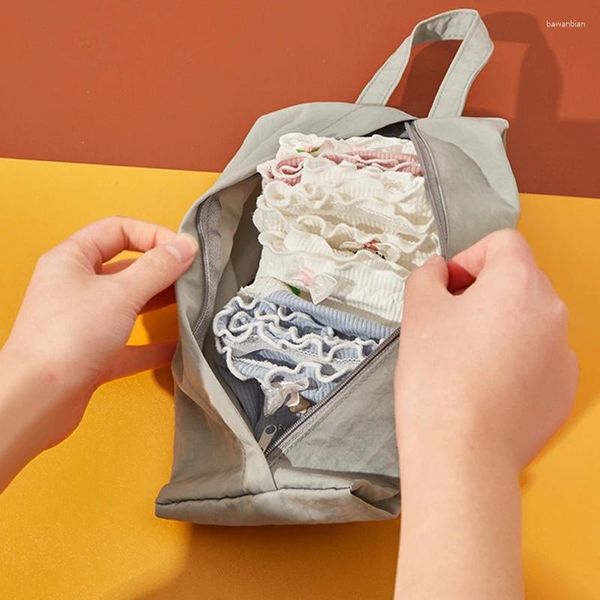 Depolama torbaları torba dayanıklı büyük kapasite modern basitlik uygun açık açık yakın bez çantası iç çamaşırı çorap organizatör kalın