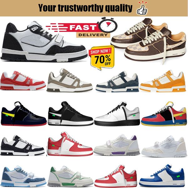 2024 scarpe da ginnastica maschile per scarpe da ginnastica di lusso overlay piattaforma in pelle a bassa sneaker scarpe casual prezzo 36-45