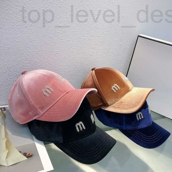 Caps de bola Designer Designer Corduroy Baseball Cap masculino Chapéu de inverno Letra Ajustável Casquette Casquette Hats de sombreamento de alta qualidade CYD239076 M2RQ