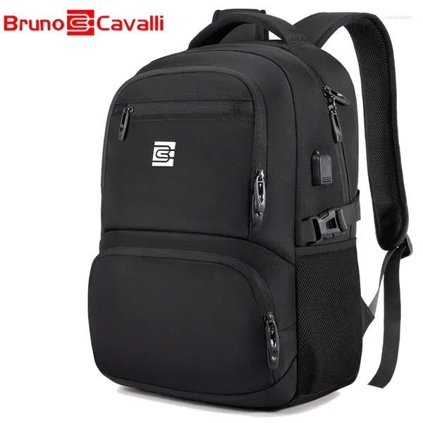 Backpack Men 2024 Business Travel Bag Saco de viagens Minimalista Computador de escritório de 15,6 polegadas