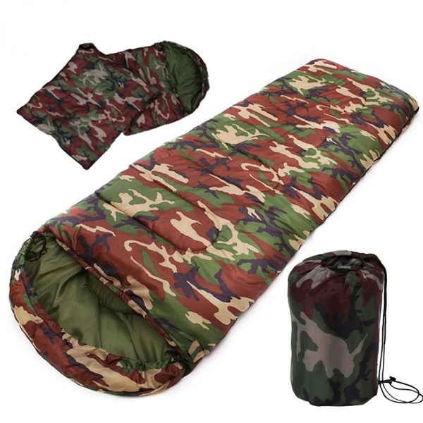 Engrenagem envelope acampamento saco de dormir splicing single de viagem de viagem de viagem de alta qualidade ao ar livre de alta qualidade do exército saco de dormir militar
