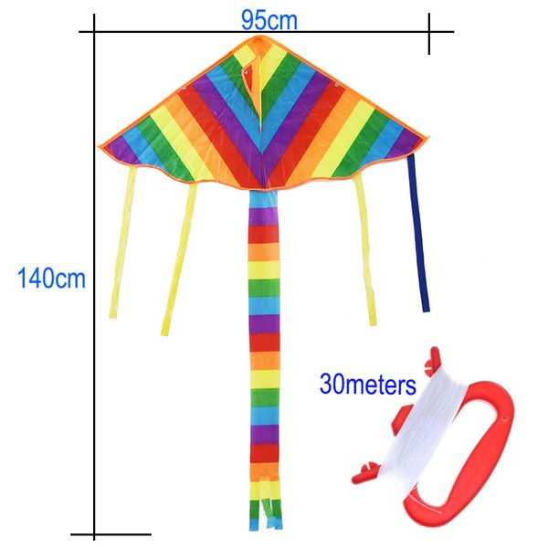 Rainbow Kite Long красочный хвост для детей на открытом воздухе игра, мероприятия, пляжная поездка отличный подарок для детей, детство, драгоценные вайфанг