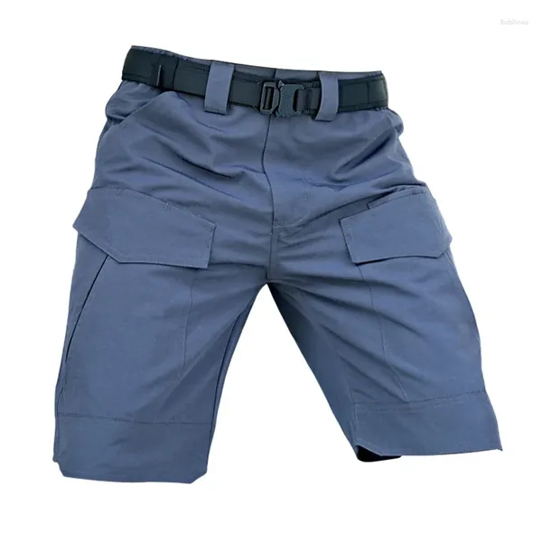 Herren-Shorts Taktische Hosen für Männer wasserdicht im Freien Wanderfracht Kurzhau Militär Multi-Pocket-Kee-Resisting Männchen