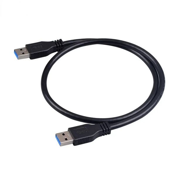 Novo cabo USB3.0 Cabo de alta velocidade USB3.0 Cabo A-A A-A Cabo de disco rígido móvel de cabeça dupla Cabo 1 metro adequado câmeras digitais adequadas