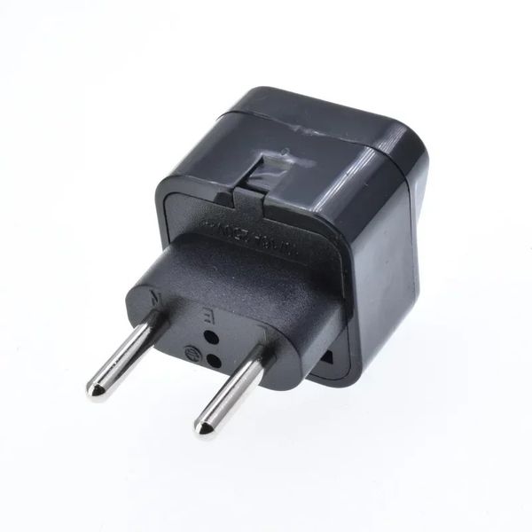 2024 Nuovo spina di alimentazione AC brasiliana a 2 pin UK/US/UE/UE al Brasile Adattatore di alimentazione Socket Adattatore a 2 pin Plug convertitore per Home Travelforce Brasile