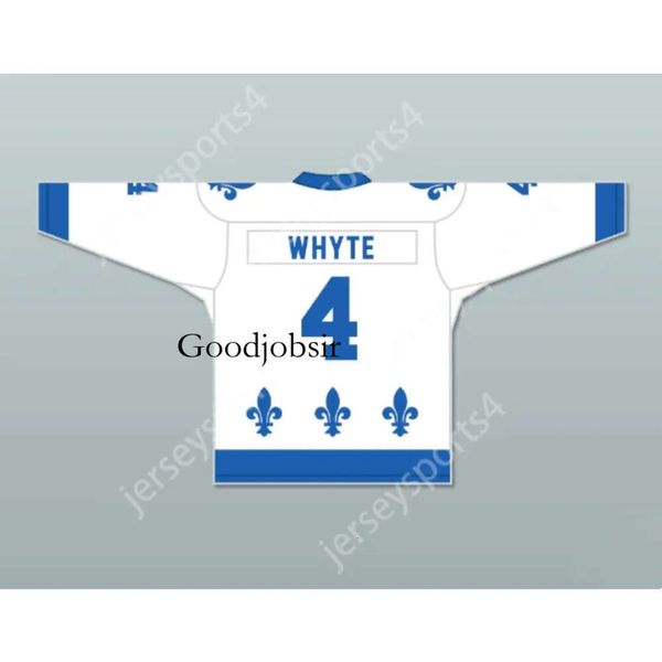 GDSIR Custom Bob Whyte 4 Le National de Quebec Hockey Jersey Lance et Compte New Top Ed S-M-L-XL-XXL-3xl-4xl-5xl-6xl