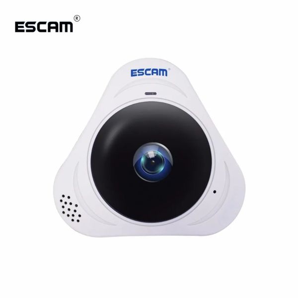 Escam Q8 HD 960P 1.3MP 360 Derece Panoramik Monitör Fiseye Wifi Ir Kızılötesi Kamera VR Kamera Anpwoo tarafından satılan iki yönlü ses ile