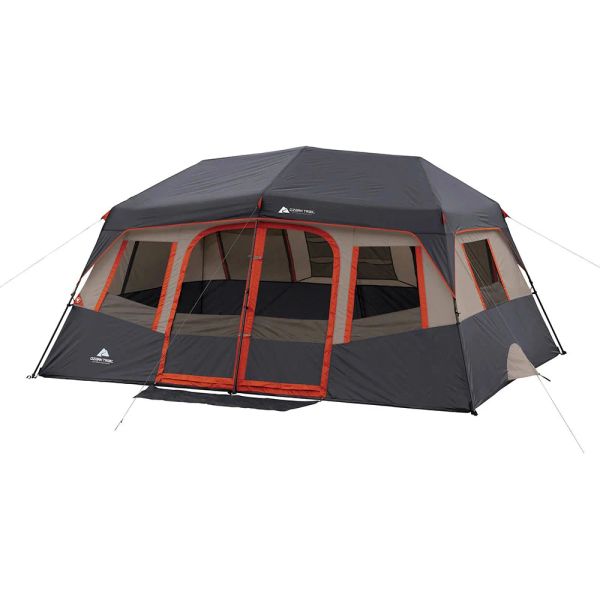 Abrigos 14 'x 10' 10 Pesson Instant Cabin tenda ao ar livre tendas de acampamento 4 temporada para caminhada de viagens de viagens de viagem dupla camada dupla à prova d'água