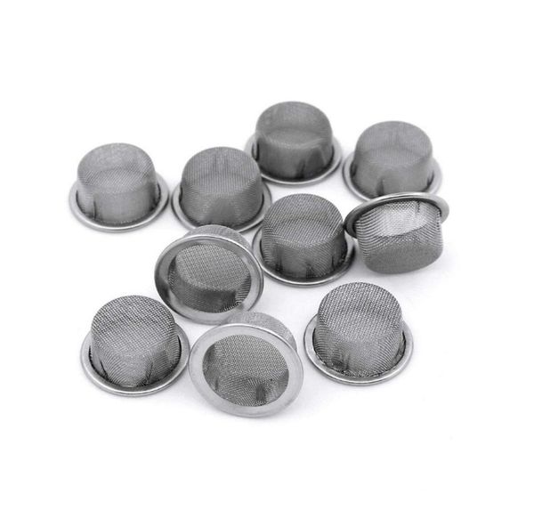 Filtros de tela de metal de aço inoxidável Acessórios de fumaça de cerca de 063 polegadas para tubos de fumantes de quartzo de cristal4134329