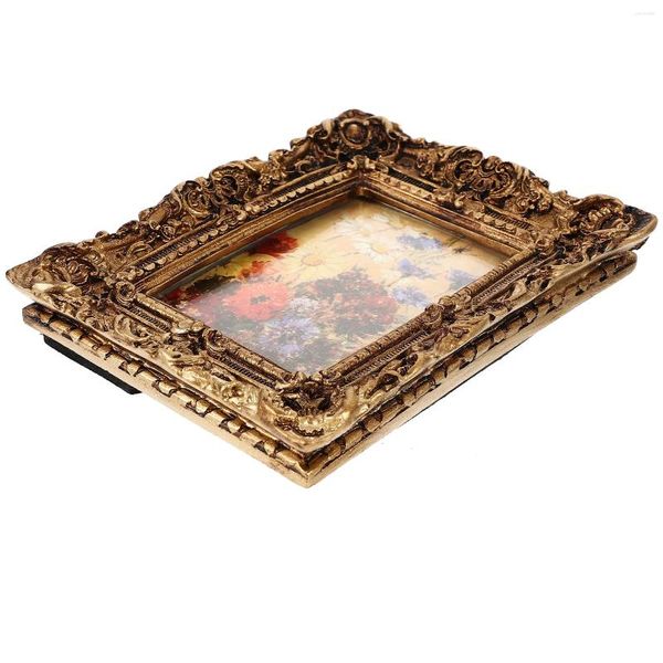 Рамки висящие смолы PO рамка латунный декор европейский стиль картинка декоративное