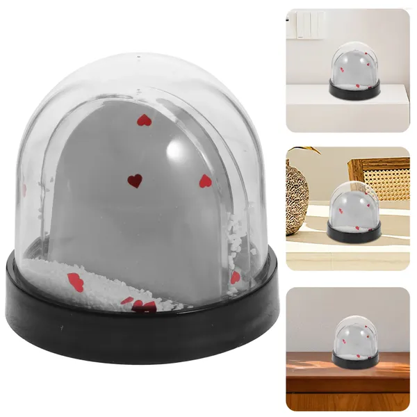 Cornici Snow Globe Po Cornice regalo per l'anno con visualizzazione di immagini Manuale Compleanno Carta in plastica Inserto per globo di neve fai-da-te