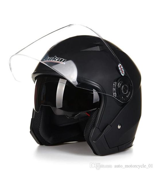 Interi caschi moto vintage Casco doppia lente moto viso aperto Capacete Para Motocicleta Cascos Para Moto Racing helm2304680