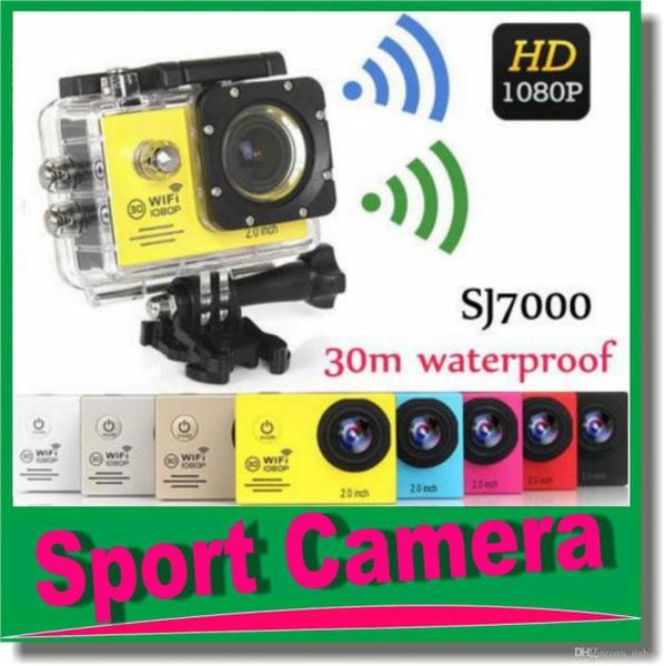 Sport DV SJ7000 Водонепроницаемая спортивная камера Action Full HD 1080p Wi -Fi камера камера камера DVR 20 -дюймовый 12 -мегапиксельный CMOS Sports Cammorder6117290