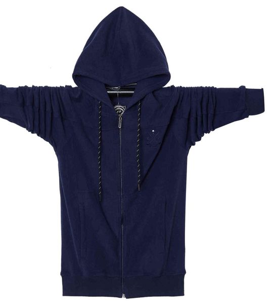 Tasarımcı Hoodie Büyük Boyut 6xl 5xl 2021 Düz Erkek Zip Up Kapşonlu Ceket Sweatshirt Kapşonlu Fermuar Erkek Dış Giyim Siyah Gri Bout7817810