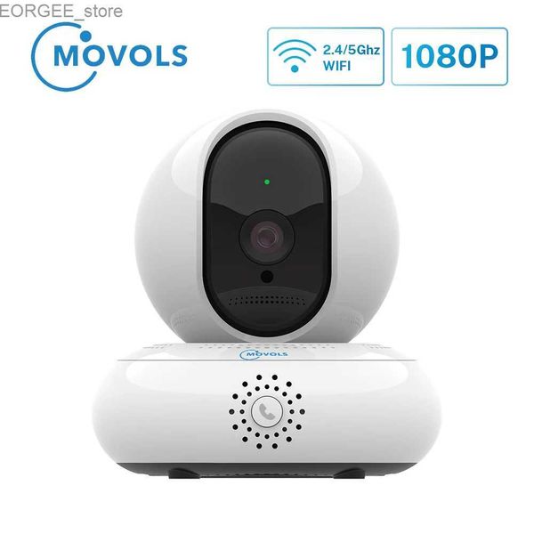 Outras câmeras de CCTV Movols 1080p WIFI WILE sem fio Monitor de bebê 2MP 4x Câmera de segurança de segurança de zoom digital IP Rastreamento automático Câmera de vigilância da visão noturna Y240403