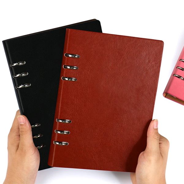 Notebooks A4 B5 A5 A6 LOOSELEAF Notebook Diary Notepad Leather Agenda Note Books Books Travelers Journal Stationery Library Bookbook