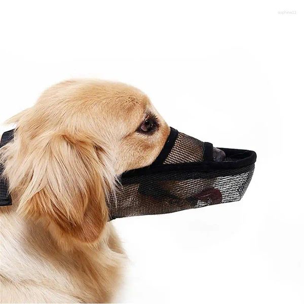 Собачья одежда для питомца рта на дуло регулировка дышащей охраны принадлежности на открытом воздухе аксессуары