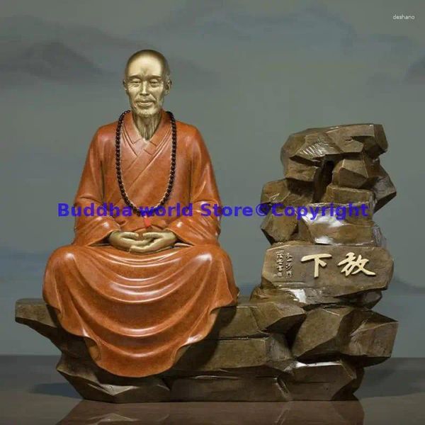 Estatuetas decorativas da mo hong yi fashi mestre buddha chan Dao buddhism taoísmo top de bronze espiritual abençoe a família em casa