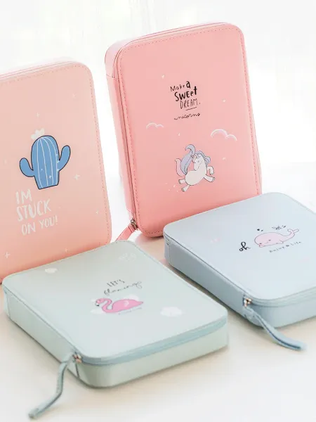 Taschen süßer Traum Einhorn Bleistift Hülle Flamingo Pen Box süße Cartoon Storag Tasche Kawaii Schullieferungen Korea Briefpapier Beutelhalter