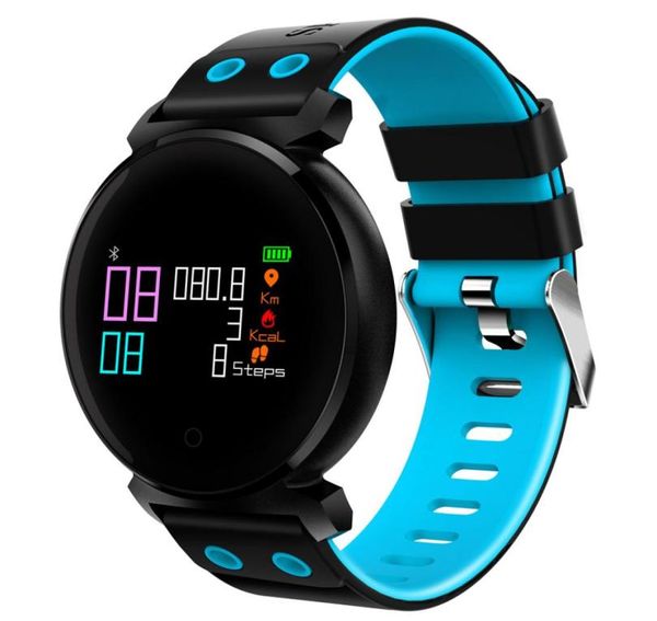 Bluetooth Smart Watch IP68 Cor de cor oleado a água Oxigênio Blood Oxygen Blood Freqüia cardíaca Monitore o relógio de pulso inteligente para iOS e 8685929