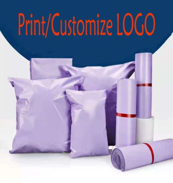 Blackboard 50/PCS Purple Courier Mail Verpackung Poly Mailer Paket Kunststoff Selfadhäsive Mailing Bag Envelope wasserdichte Versandtaschen