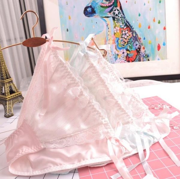 100 Real Pos M L XL Seite Krawatte schließen schöne süße Lolita Kawaii Prinzessin Spitzenhöschen Calcinha Unterwäsche kurze Dessous WP3615964319