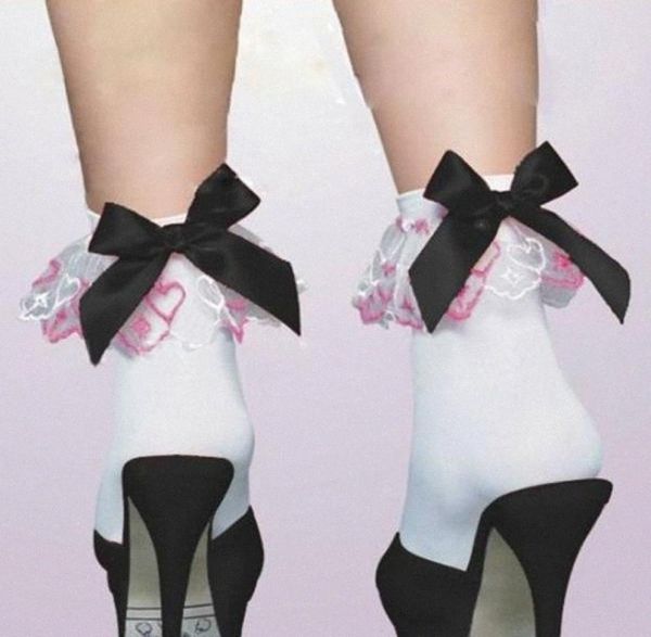 Ganze Mode Frauen Vintage Spitzen Rüste Rüste Knöchel Socken Lady Prinzessin Mädchen kurze sexy florale Spitzen Rüsche Rüsche Socken WHI2829534