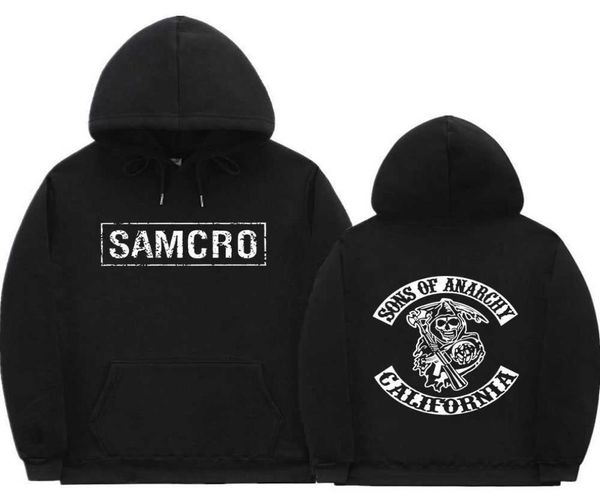 Söhne von Samcro doppelseitig Pull-Over Hoodie Sweatshirt Men Womnen Model Marke Design Pullover Fleece Cotton Hooded7409030