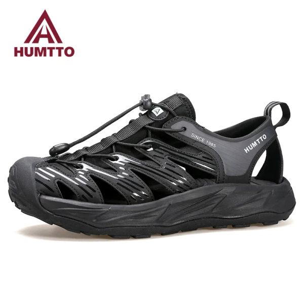 Botas Humtto Sapatos de caminhada de verão sandálias ao ar livre para homens Sandálias de praia de água respirável escalando tênis de trekking rápido seco homem homem