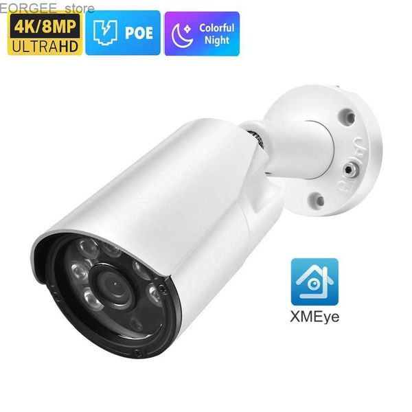 Outras câmeras de CCTV Azishn, angular de 2,8 mm de cor 4K de 8mp H.265 Câmera IP P2P AI Detecção de face IP67 Poe Video Câmera ao ar livre Xmeye 5mp 4mp Y240403