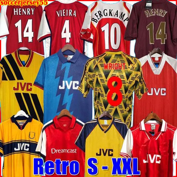 Maglia storica da calcio Maglia da calcio HIGHBURY HOME PIRES HENRY REYES 02 03 05 06 98 99 BERGKAMP 94 95 ADAMS Persie 96 97 Galla 86 87 89 WRIGHT 55