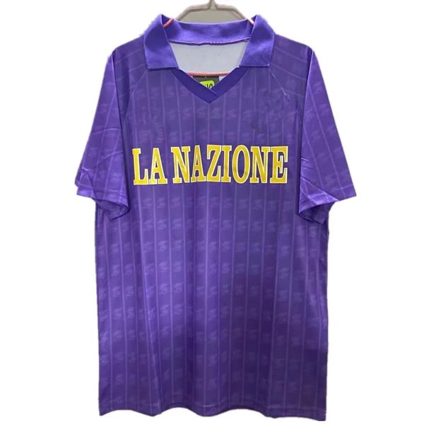 Bringham5 1995 1996 Classic Retro Fiorentina Jerseys Sweatshirt 1989 90 91 92 93 97 98 99 Batistuta r.baggio dunga retro fiorentina camisa de futebol