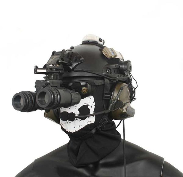 Езда на велосипедные шлемы Tactical Anpvs15 NVG Ночного видения очки фиктивные модели алюминиевого шлема крепление 1 Set7566811