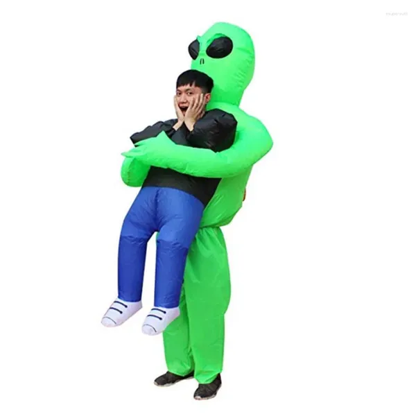 Decorazione per feste Bambini Adulti ET Alien Costume gonfiabile Anime Abiti Abito mascotte Vacanze di Halloween Divertente Cosplay per uomo Donna Ragazzi Ragazze