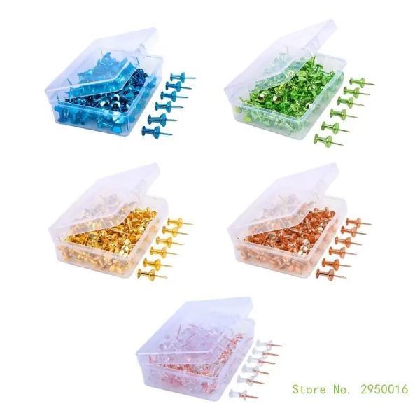 50/100pcs Metal Pushpin Pin Pin I-SHAPE PUSH PIN PONTECIME