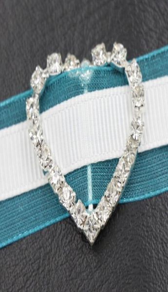 29 mm Herz-Strass-Schnallen, 17 mm Stange, 50 Stück, Einladungsband, Schieberegler, Hochzeitsdekorationen, Hochzeiten, Veranstaltungen. 8181534