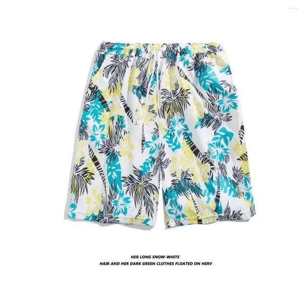 Herrenshorts beschnittener Sommer Casual Print Koreaner loser Baumwolle und läse dünne, atmungsaktive Strandhosen