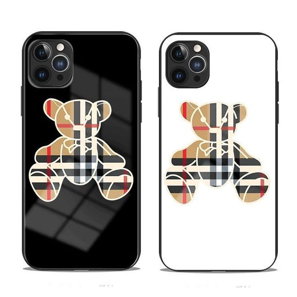 Fashion Luxury Design Case di telefono in vetro a 9D per iPhone 15 Pro Max 11 12 13 14Pro XR XS 8 7 Samsung S23 S22 Ultra Note 20 Plus Aggiornamento di Shock Profetto di Scratchprootud Shock Shell