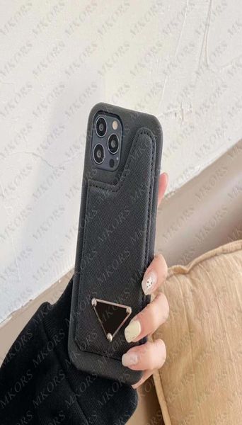 Lussius Designer Card Shot Port -cellulare Case per cellulare per iPhone 13 Pro 12 Mini 11 11Pro XS MAX XR 8 7 Plus Leather Follio Flip CA1362084