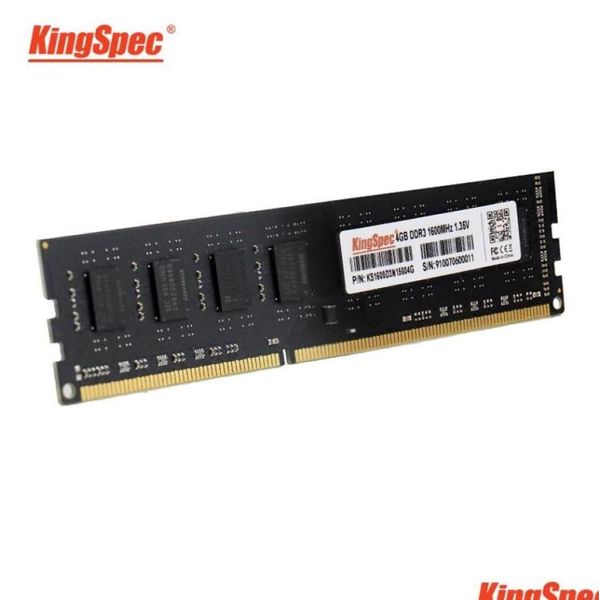 Rams Kingspec DDR3 4GB RAM Desktop Memory 8GB Memoria для 1600 МГц компьютерных аксессуаров5590646 Drop Delivery Computer