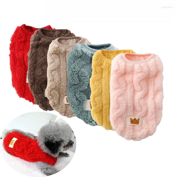 Hundekleidung Winter Fleece Pullover ärmellose Haustierkleidung süße wellige Welpen Kätzchen warme Schichten Pullover für kleine mittelgroße Hunde Katzen Outfit