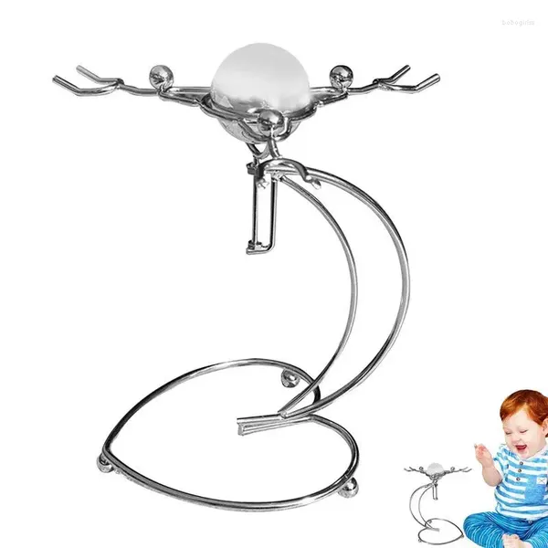 Dekorative Platten Balance Spielzeug Dekor Eisen für Schlafzimmer Little Man Balancing Pendel Ornamente Schreibtisch Spielzeug Büro Schlafsaal