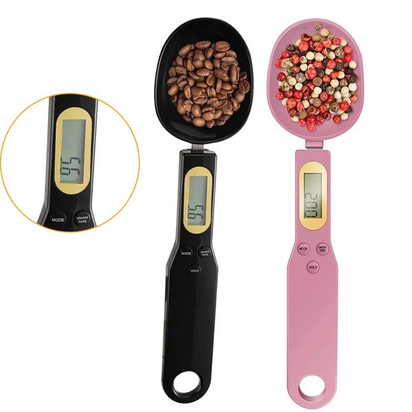 Электронная кухонная шкала 500G 01G ЖК -дисплей Digital Seamuring Food Flour Spoon Mini Tool для молока кофе 240325