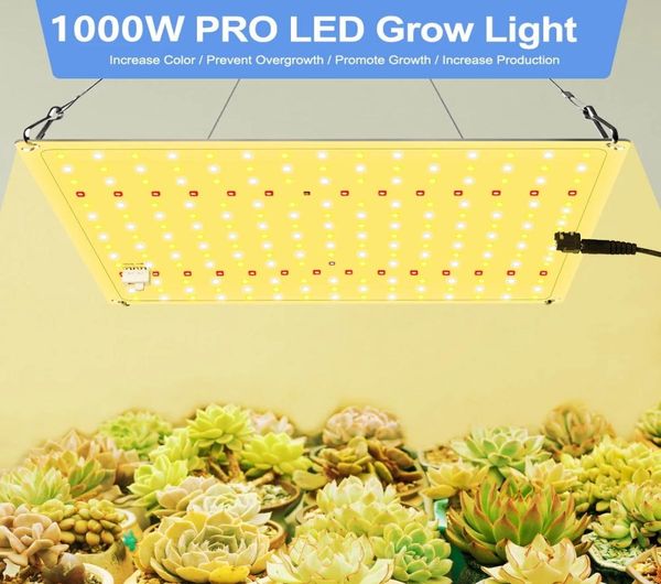 Espectro completo QBZ 1000W Samsung LM281B LED quântico Dimmable Grow Grow Light com 3000K 3500K IR para Plant Greenhouse Greenhouse Tent8325258