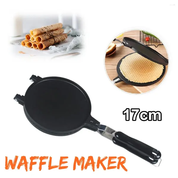 Fabricantes de pão Home Waffle Maker Machine Bake Kitchen anti-bast Pan Mold Mold Pressione Ferramentas de Ferro de Ferro