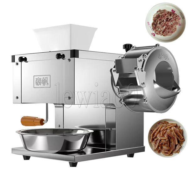 Máquina de cortador de cortador de carne comercial Slicer elétrico de aço inoxidável para o uso de cordeiro de porco vegetal Uso doméstico