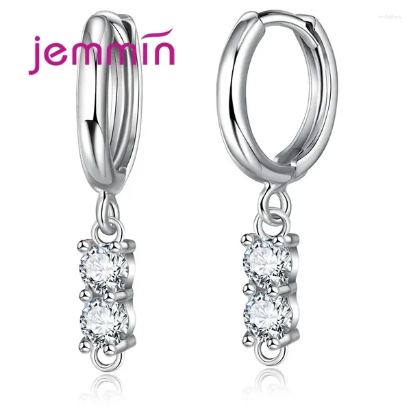 Orecchini a cerchio 5 paia/lotto per donne Regalo di compleanno del matrimonio Crystal Crystal Oreger Overing Gioielli Componenti Accessori